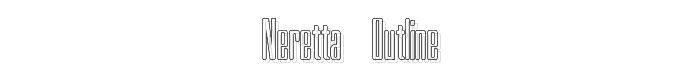 Neretta Outline font